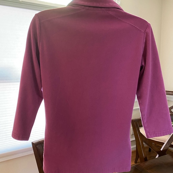 Raspberry colored pullover top - Picture 3 of 6